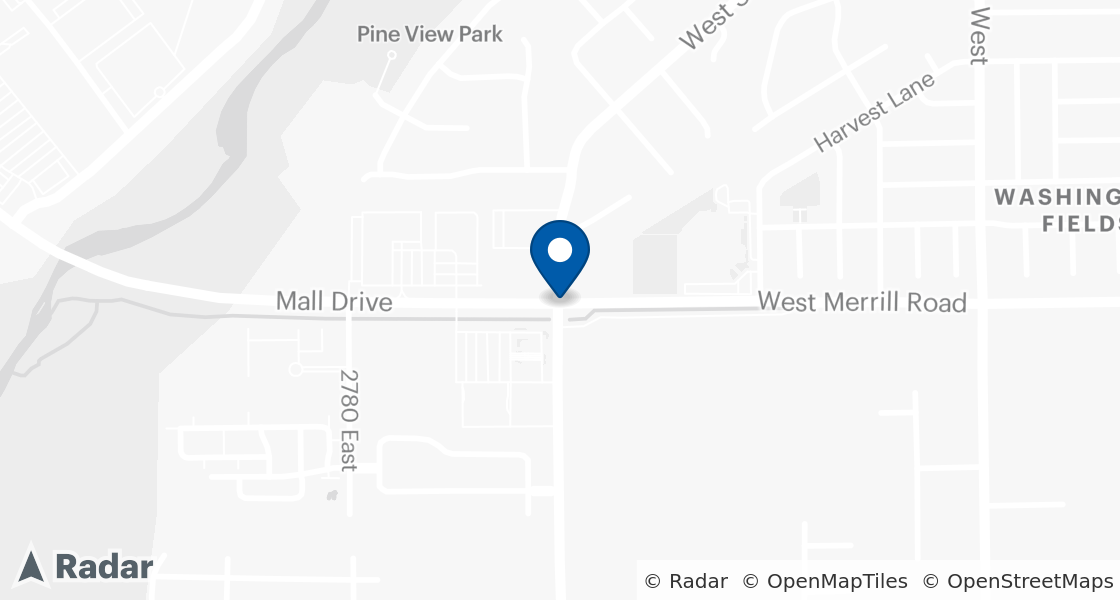 Map of Dairy Queen Location:: 2928 E Mall Dr, Saint George, UT, 84790-1229